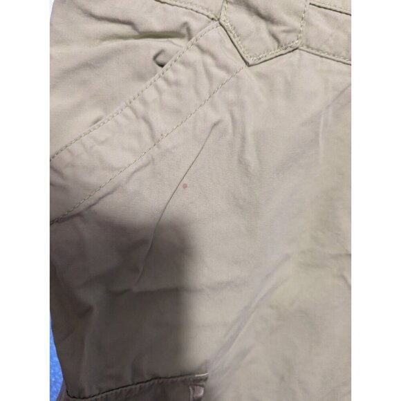 DKNY Women Size 7draw string cargo capris pants Lime Green Multi Pockets - Picture 3 of 16